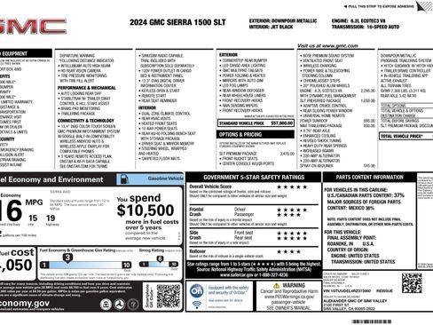 Used 2024 GMC Sierra 1500 SLT w/ SLT Premium Package AWD/4WD image 23