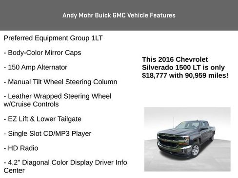 Used 2016 Chevrolet Silverado 1500 LT w/ All Star Edition AWD/4WD image 11