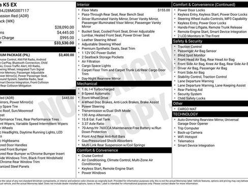 Used 2021 Kia K5 EX w/ EX Premium Package FWD image 37