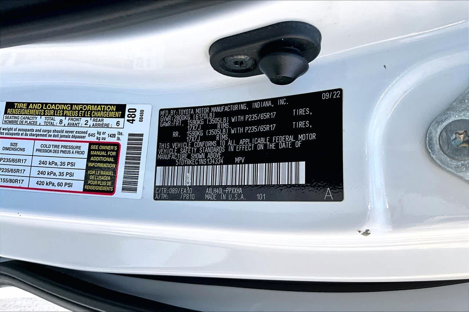 Used 2022 Toyota Sienna XLE FWD image 31