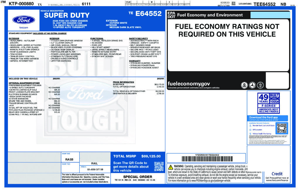 New 2026 Ford F550 4x4 Crew Cab image 4