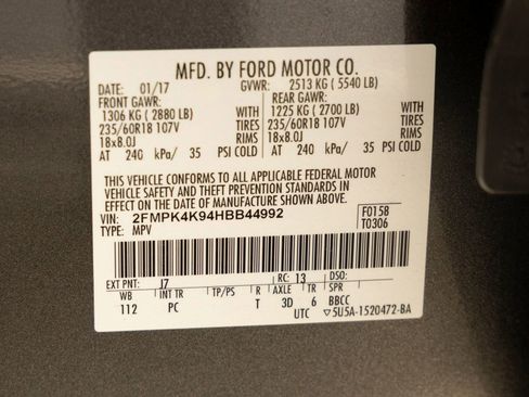 Used 2017 Ford Edge Titanium w/ Equipment Group 301A AWD/4WD image 32