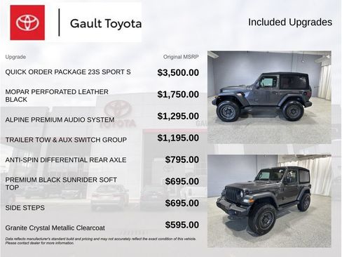 Used 2023 Jeep Wrangler Sport AWD/4WD image 3