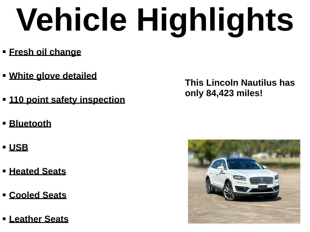 Used 2020 Lincoln Nautilus Reserve w/ Equipment Group 201A FWD image 37