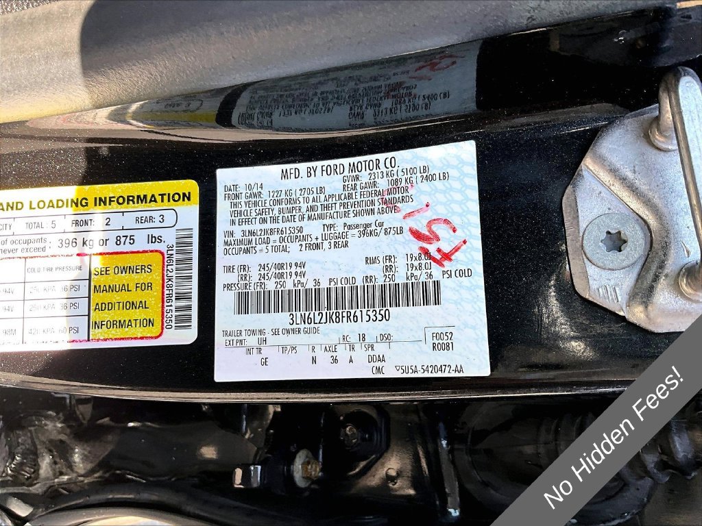 Used 2015 Lincoln MKZ AWD w/ Equipment Group 102A Reserve image 29