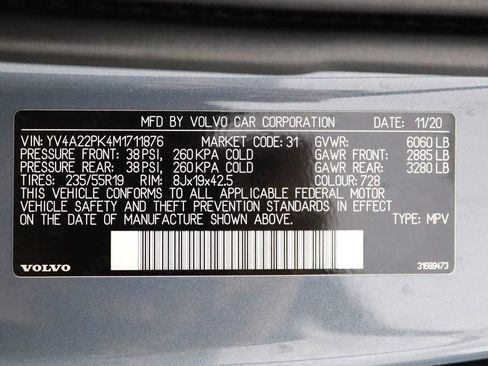 Used 2021 Volvo XC90 T6 Momentum AWD/4WD image 36