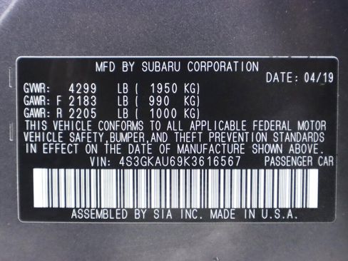 Used 2019 Subaru Impreza 2.0i Limited AWD/4WD image 43