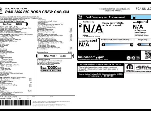 Used 2020 RAM 2500 Big Horn w/ Level 1 Equipment Group image 4