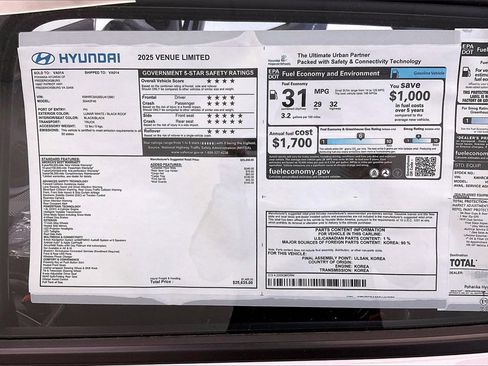 New 2025 Hyundai Venue Limited image 13