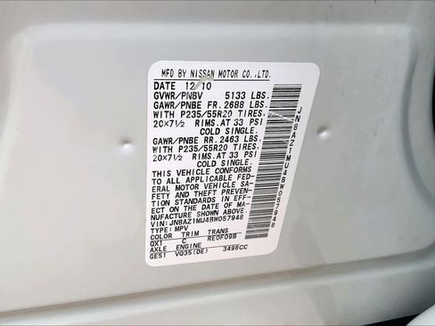 Used 2011 Nissan Murano LE w/ Navigation Pkg FWD image 35
