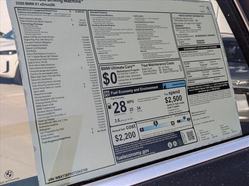 New 2026 BMW X1 xDrive28i w/ Technology Package image 19