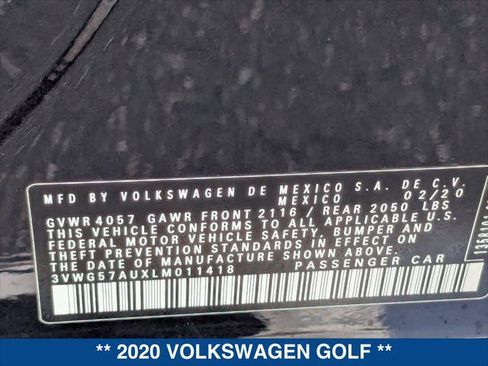 Used 2020 Volkswagen Golf 4-Door FWD image 24