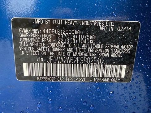 Used 2015 Subaru WRX STI Launch Edition image 12