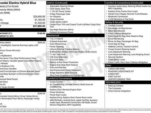 New 2026 Hyundai Elantra Blue w/ Cargo Package image 3