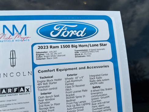 Used 2023 RAM 1500 Big Horn AWD/4WD image 34