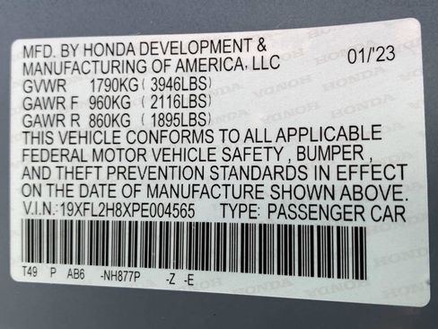 Certified 2023 Honda Civic Sport image 36