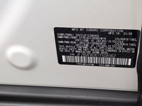 New 2026 Subaru Outback Premium image 23