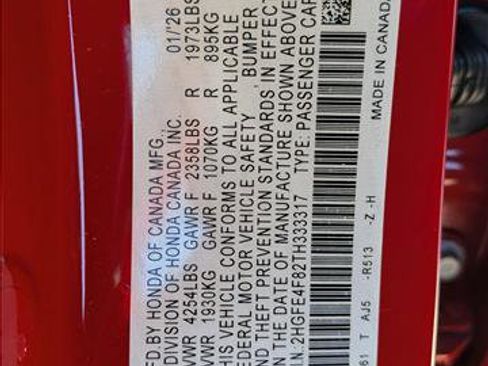 New 2026 Honda Civic Sport Touring image 17