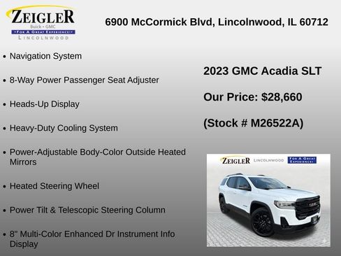 Used 2023 GMC Acadia SLT w/ Elevation Edition FWD image 24