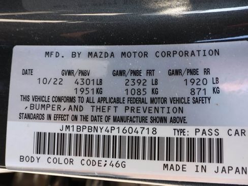 Used 2023 MAZDA MAZDA3 Hatchback w/Premium Plus Pkg AWD/4WD image 44