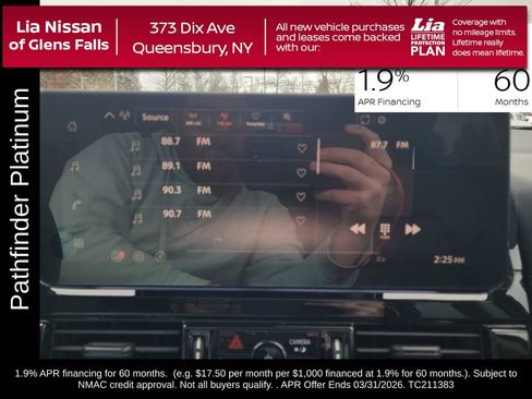 New 2026 Nissan Pathfinder Platinum image 25