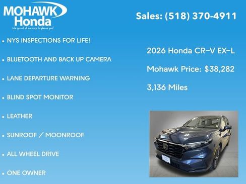 Certified 2026 Honda CR-V EX-L image 8