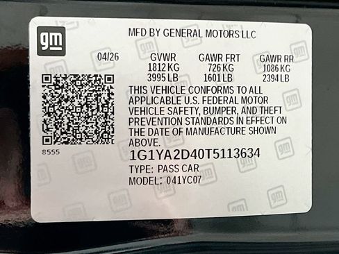 New 2026 Chevrolet Corvette Stingray Coupe w/ Battery Protection Package RWD image 29