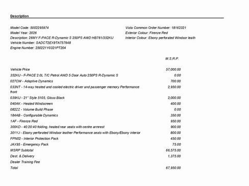 Used 2026 Jaguar F-PACE R-Dynamic S image 3
