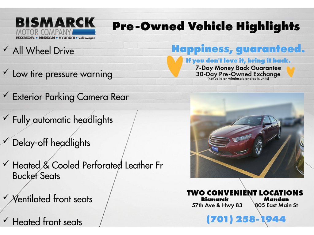 Used 2015 Ford Taurus Limited w/ Equipment Group 301A AWD/4WD image 8