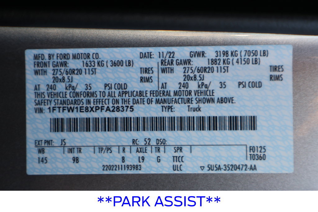 Certified 2023 Ford F150 Platinum w/ Equipment Group 701A High AWD/4WD image 48