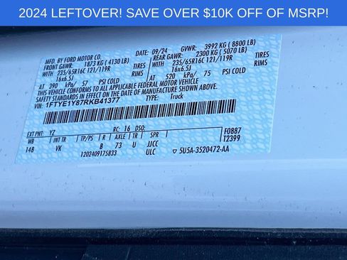 Used 2024 Ford Transit 150 Low Roof image 30