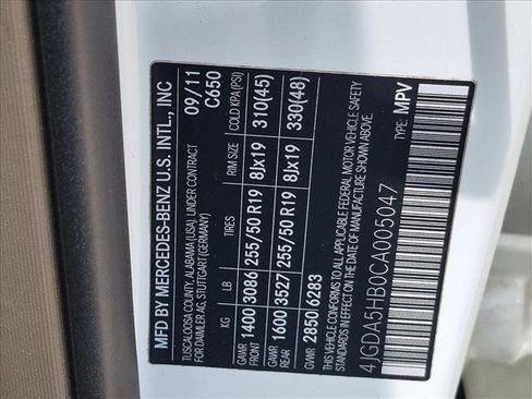 Used 2012 Mercedes-Benz ML 350 4MATIC image 19