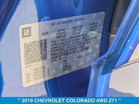 Used 2019 Chevrolet Colorado Z71 AWD/4WD image 31