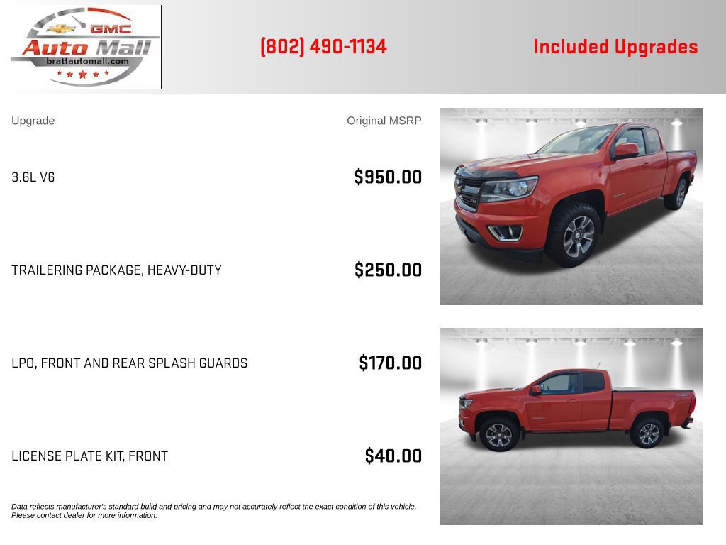 Used 2016 Chevrolet Colorado Z71 AWD/4WD image 4