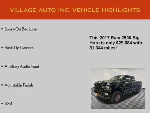 Used 2017 RAM 2500 Big Horn w/ Sport Appearance Group AWD/4WD image 21