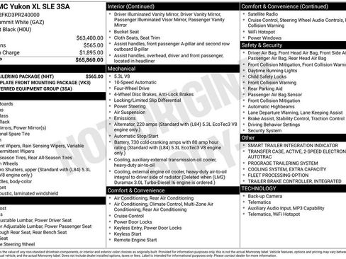 Used 2023 GMC Yukon XL SLE w/ Max Trailering Package AWD/4WD image 26