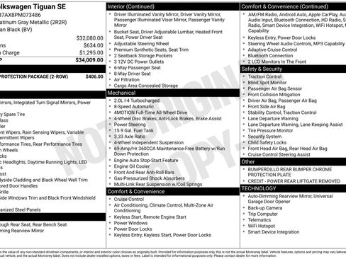 Used 2023 Volkswagen Tiguan SE image 3