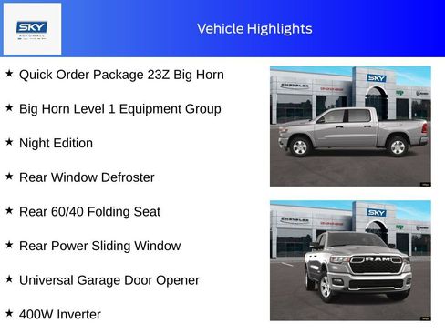 New 2025 RAM 1500 Big Horn w/ Night Edition image 11