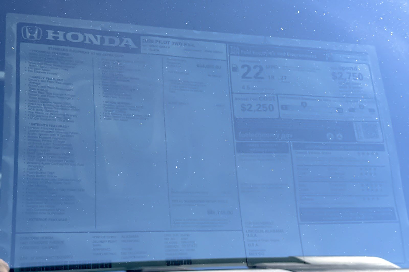 New 2026 Honda Pilot EX-L image 35