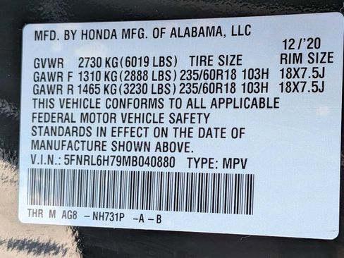 Used 2021 Honda Odyssey EX-L image 30