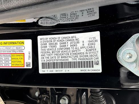 Certified 2026 Honda Civic Sport image 33