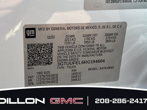 Used 2024 GMC Sierra 1500 AT4X AWD/4WD image 30
