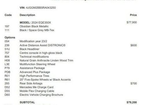 Certified 2024 Mercedes-Benz EQE 350+ SUV image 4