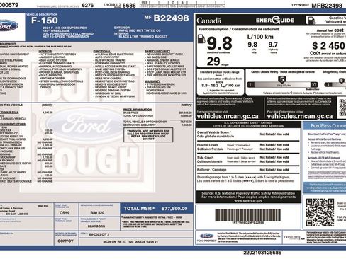 Certified 2021 Ford F150 Lariat w/ Equipment Group 502A High image 6