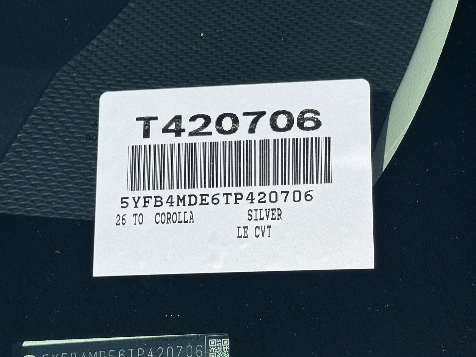 Used 2026 Toyota Corolla LE FWD image 56