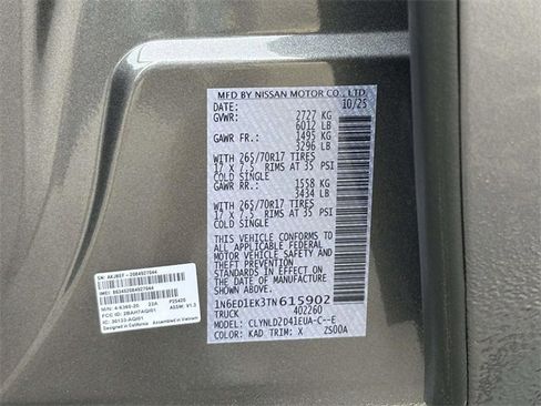 New 2026 Nissan Frontier PRO-4X w/ Pro-4x Convenience Package image 24