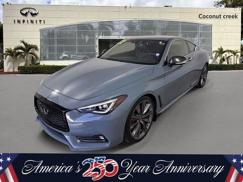 Used 2022 INFINITI Q60 Red Sport 400 w/ Carbon Fiber Package RWD image 2