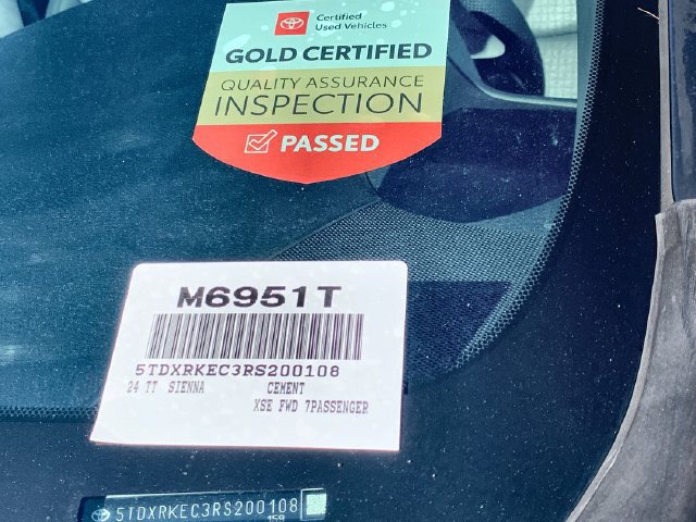 Certified 2024 Toyota Sienna XSE FWD image 47