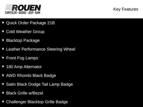 Used 2023 Dodge Challenger SXT w/ Blacktop Package AWD/4WD image 3