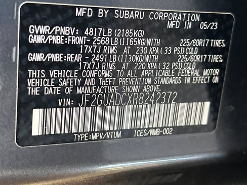 Certified 2024 Subaru Crosstrek 2.0i Premium w/ Popular Package #4 AWD/4WD image 27